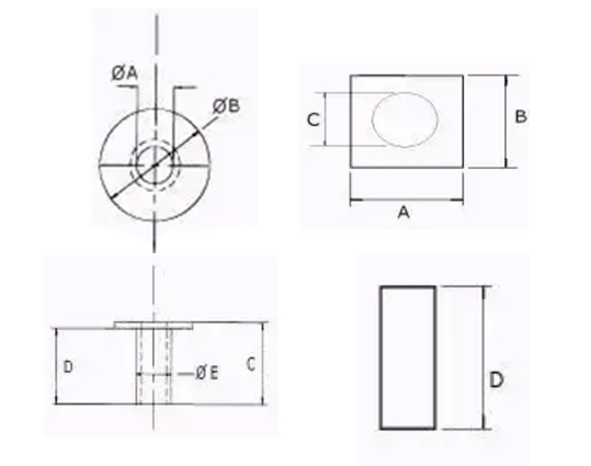 Buchas Isoladoras de Parafusos